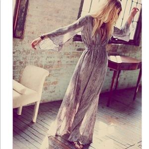 LoveShackFancy Watersnake Georgette Silk Maxi